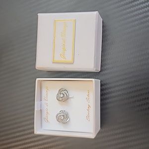 Earrings, Giorgio di Vicenza, Sterling Silver. New in box.